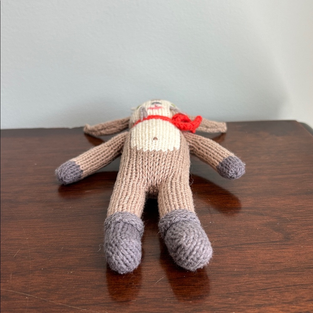 Blabla Pierre Bunny Rabbit Rattle Handmade Knit - Picture 4 of 7